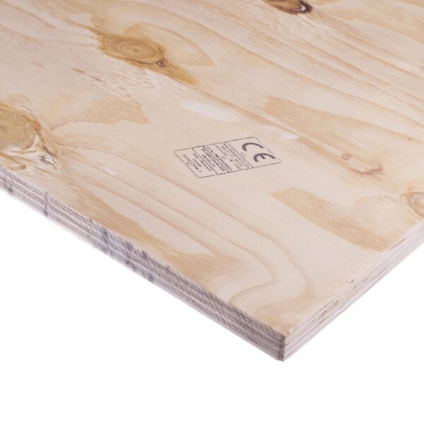 18mm Elliotis Pine Plywood C+/C CE2+ 2440mm x 1220mm (8′ x 4′) FSC®