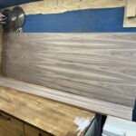 19mm Black Walnut Veneered MDF 2 Sides Crown Cut 2440mm x 1220mm (8' x 4')