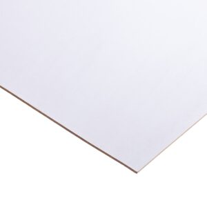 3mm One-sided White Painted MDF 2440mm x 1220mm (8′ x 4′)