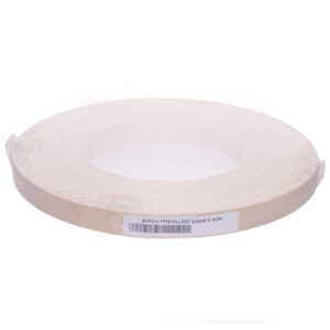 0.6 x 22mm Pre Glued Birch Veneer Edging Roll 50m 2