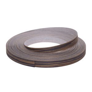 0.6 x 22mm Pre Glued Engineered Ebony Veneer Edging Roll 50m 4