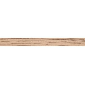 0.6 x 22mm Pre Glued Zebrano Veneer Edging Roll 50m 5