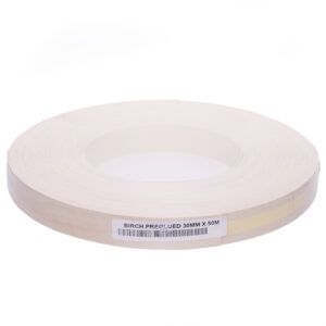 0.6 x 30mm Pre Glued Birch Veneer Edging Roll 50m 2