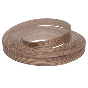 0.6 x 30mm Pre Glued Zebrano Veneer Edging Roll 50m 4