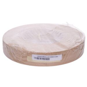 0.6 x 50mm Pre Glued Cedar Veneer Edging Roll 50m 2