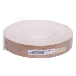 0.6 x 50mm Pre Glued Cherry Veneer Edging Roll 50m 2