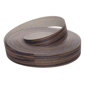 0.6 x 50mm Pre Glued Engineered Ebony Veneer Edging Roll 50m 4