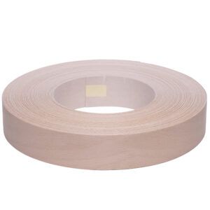 0.6 x 50mm Pre Glued Steamed Beech Veneer Edging Roll 50m 3