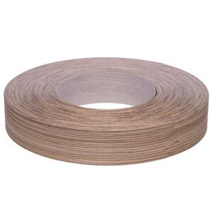 0.6 x 50mm Pre Glued Zebrano Veneer Edging Roll 50m 3