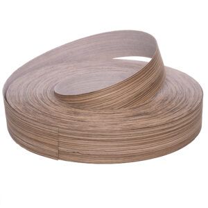 0.6 x 50mm Pre Glued Zebrano Veneer Edging Roll 50m 4