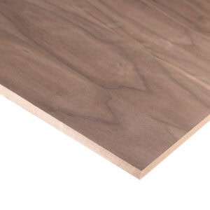 16mm Black Walnut Veneered MDF 2 Sides Crown Cut A/B 2440mm x 1220mm (8' x 4') Pack of 24