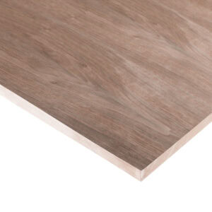 19mm Black Walnut Veneered MDF 2 Sides Crown Cut A_B Select Grade 3050mm x 1220mm (10′ x 4′).(3)