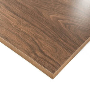 19mm Lacquered Black Walnut Veneered MDF 2 Sides Crown Cut A/B Grade 2440 x 1220mm (8' x 4')