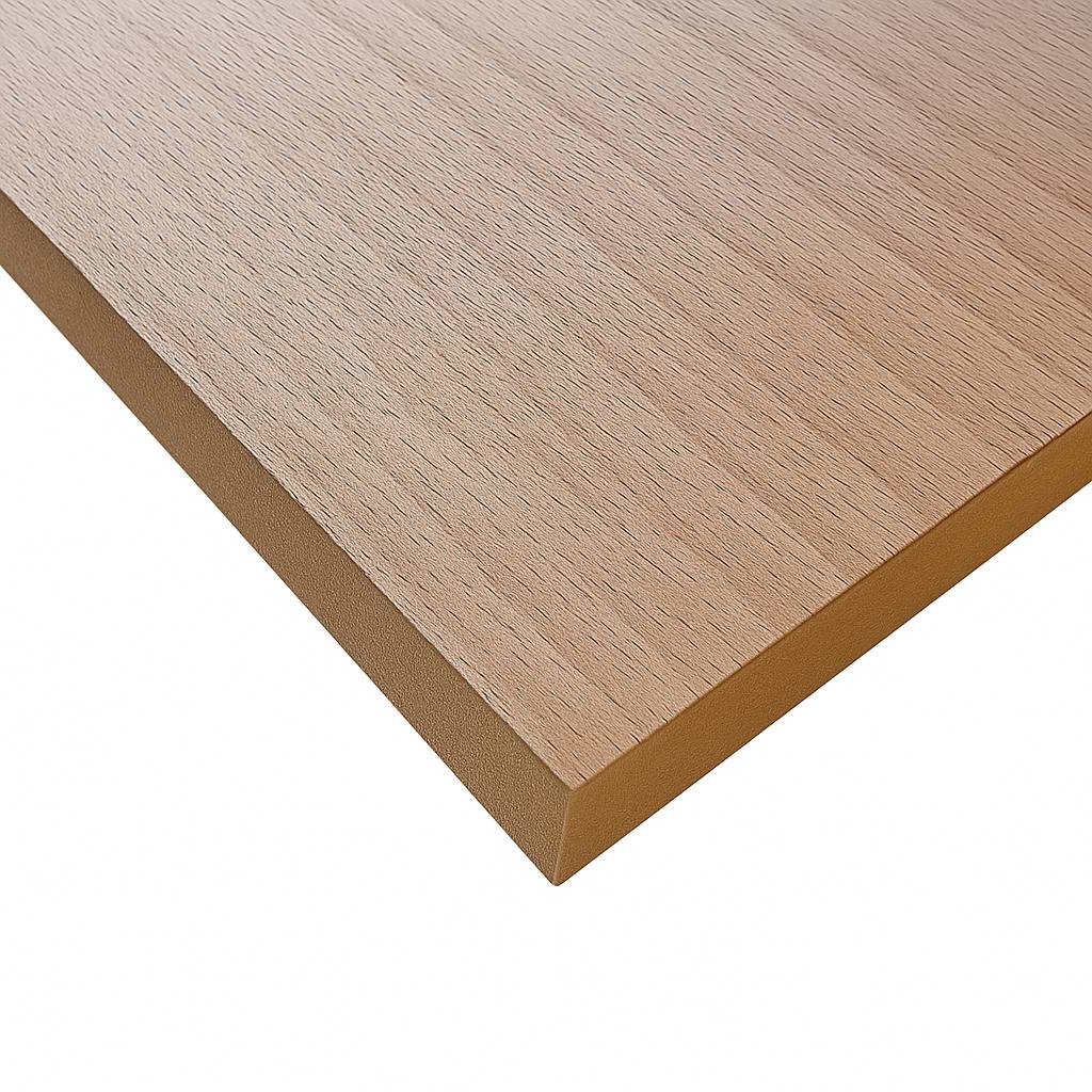 19mm White Beech Veneered MDF 2 Sides Crown Cut A/B Grade 2440mm x 1220mm (8' x 4')