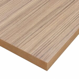 19mm Teak Veneered MDF 2 Sides Crown Cut A/B 2440 x 1220mm (8' x 4')