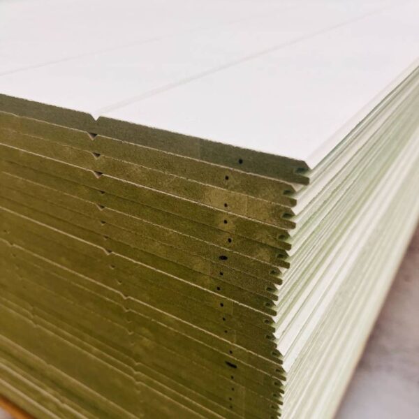 9mm V Grooved Primed Long Grooved Moisture Resistant MDF 2440mm x 606mm (8′ x 2′) FSC®