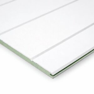 9mm V Grooved Primed Long Grooved Moisture Resistant MDF 101.6mm Centres 2440mm x 606mm (8′ x 2′) FSC®
