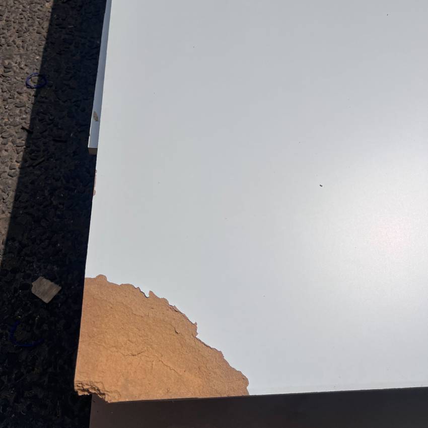 Damaged Stock 18mm Double sided Smooth White Melamine 2