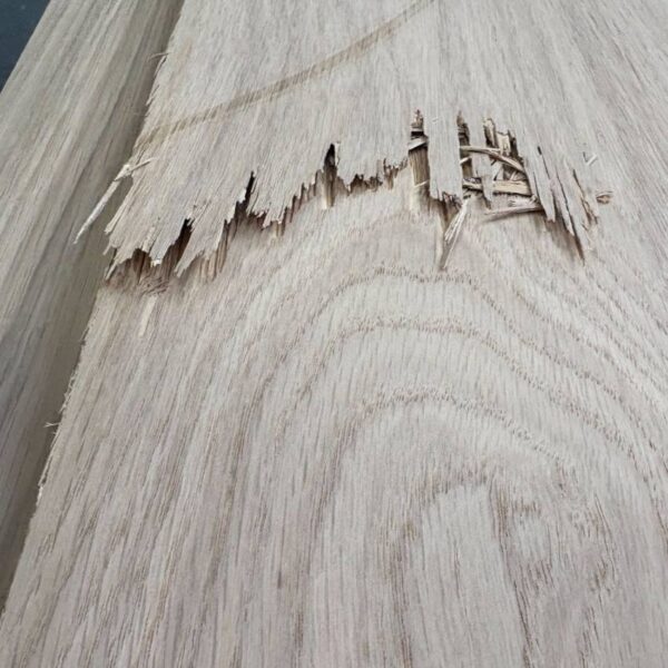 Damaged Stock 19mm Oak Veneered Birch Plywood 2 Sides Crown Cut A/B Grade 2440mm x 1220mm (8' x 4')