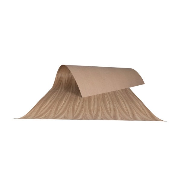Zebrano Flexible Wood Veneer Crown Cut Long Grain 2440mm x 1220mm (8′ x 4′)
