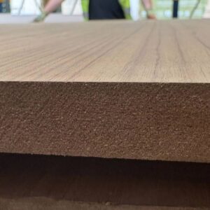 Damaged Stock 19mm Teak Veneered MDF 2 Sides Crown 3