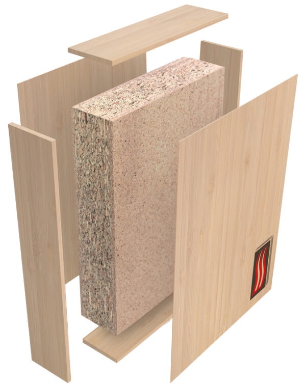 44mm Halspan Optima FD30 Graduated Density Chipboard Door Core Unlipped 2440mm x 1220mm (8′ x 4′)