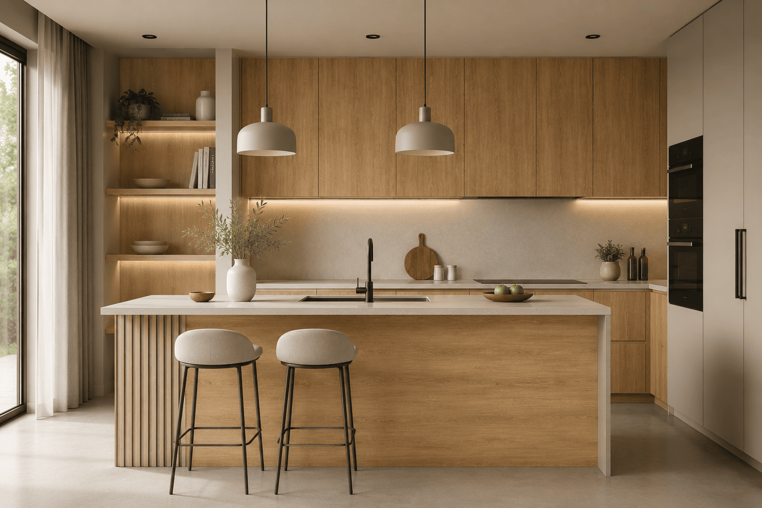 18mm Finsa Melamine Faced MDF Roble Natural Mesura 2440 x 1220mm (8' x 4') FSC® 18mm Finsa Melamine Faced MDF Roble Natural Mesura 2440 x 1220mm (8' x 4') FSC®