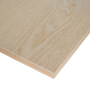 13mm Ash Veneered MDF 2 Sides Crown Cut A/B 2440mm x 1220mm (8' x 4')
