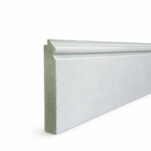 18mm Matchboard Skirting Board Primed Moisture Resistant MDF 2440mm x 113mm (8′ X 0.37′)