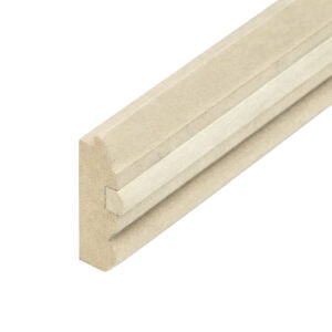 18mm Matchboard Dado Rail Primed Moisture Resistant MDF 2440mm x 55mm (8′ X 0.18′)