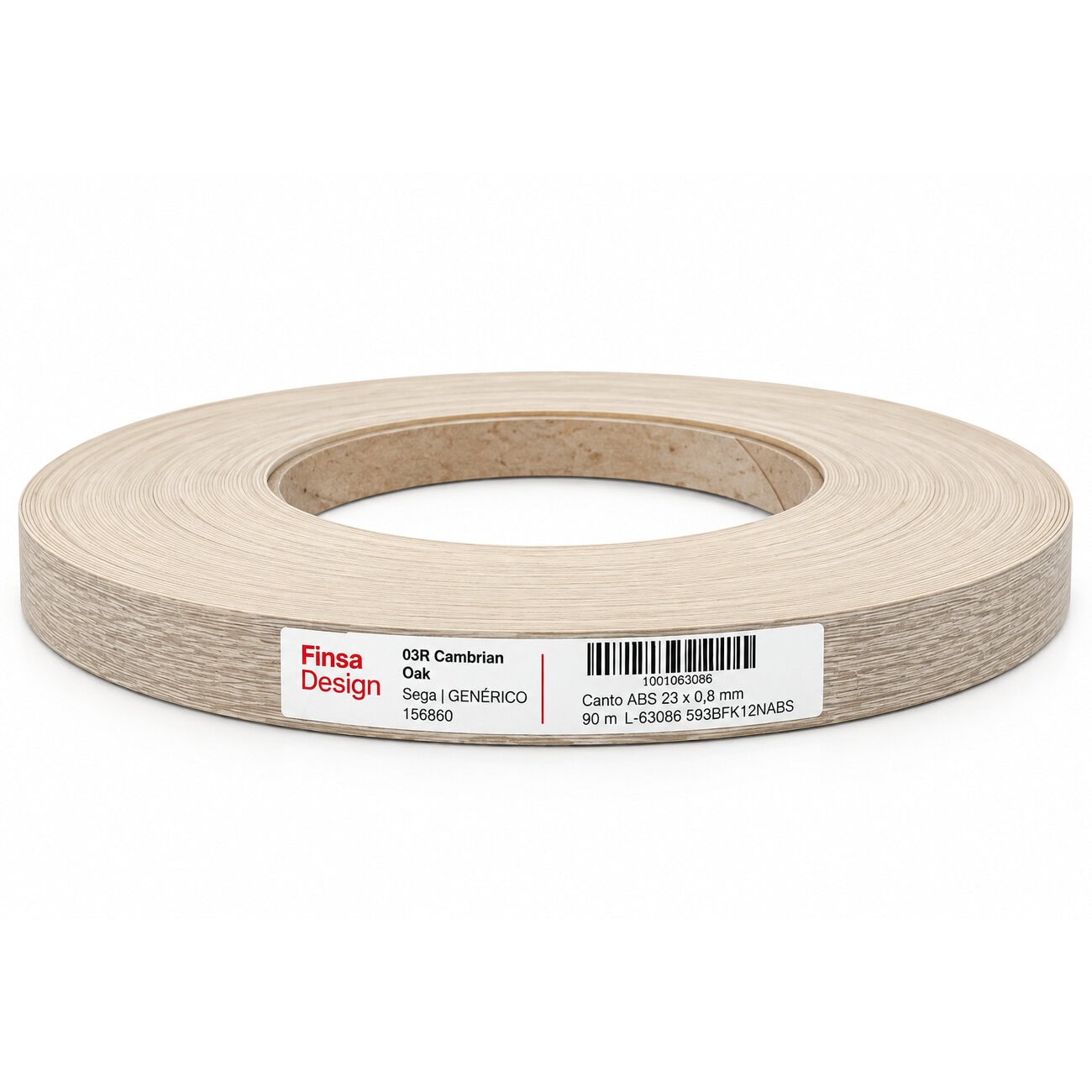 Unglued Finsa ABS 03R Cambrian Oak Edging Tape Strip 23mm x 90m Unglued Finsa ABS 03R Cambrian Oak Edging Tape Strip 23mm x 90m