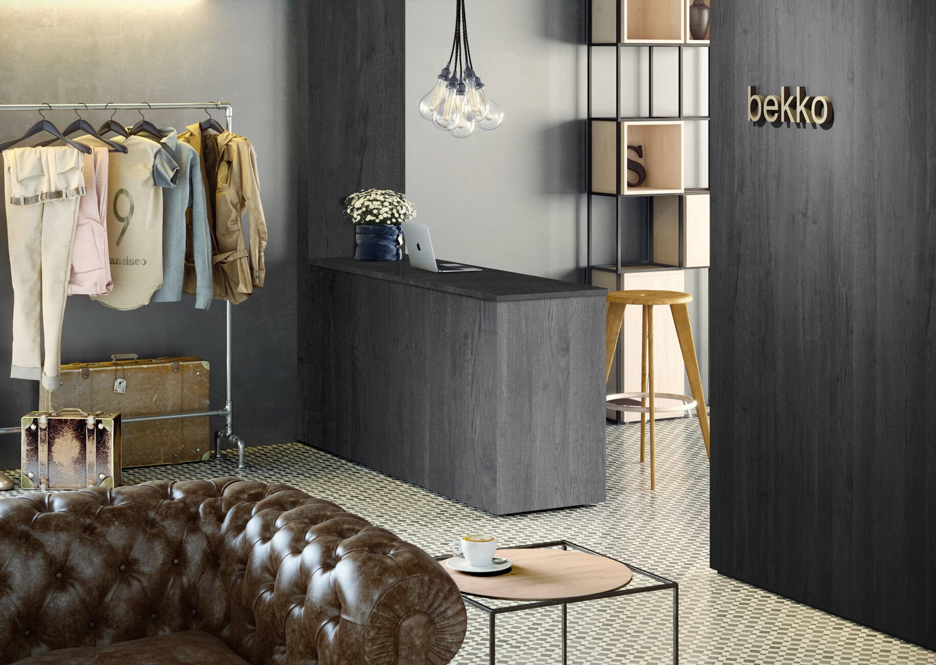 18mm Finsa Melamine Faced MDF Roble Azabache 2440 x 1220mm (8' x 4') FSC® Pack of 40 18mm Finsa Melamine Faced MDF Roble Azabache 2440 x 1220mm (8' x 4') FSC® Pack of 40