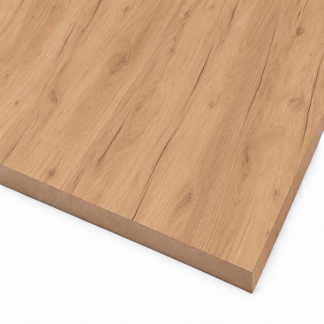 18mm Kronodesign Textured Melamine Faced MDF K003 Gold Craft Oak 2440 x 1220mm (8' x 4') FSC® 18mm Kronodesign Textured Melamine Faced MDF K003 Gold Craft Oak 2440 x 1220mm (8' x 4') FSC®
