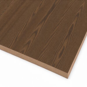 19mm Shinnoki Premium Pre-Finished Cinnamon Triba Veneered MDF 2 Sides Crown Cut A/B Grade 2790 x 1240mm FSC®