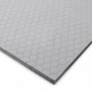 9mm Eucalyptus Core Koala Grey Hexagon Pattern Anti Slip Phenolic Faced Film Plywood 2440 x 1220mm (8′ X 4′)