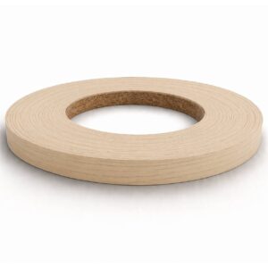 Unglued ABS Shinnoki Milk Oak Edging Tape Strip 24mm x 50m