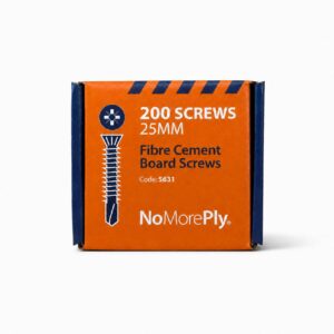 Home 25mm NoMorePly Fibre Cement Board Screws Box of 200