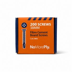 Home 38mm NoMorePly Fibre Cement Board Screws Box of 200 – 1