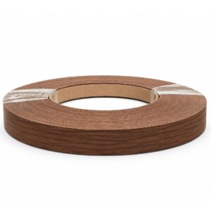 Iron On 2AS Nogal Valentina Veneer Edging Tape Strip 23mm x 50m