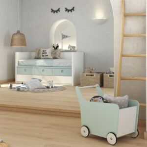 Finsa 020 Moisture Resistant Textured White Melamine Faced – room