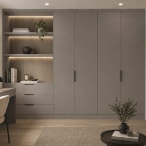 Home Finsa 09F Gris Tormenta Textured Grey Melamine Faced MDF 2440 x 1220mm 3
