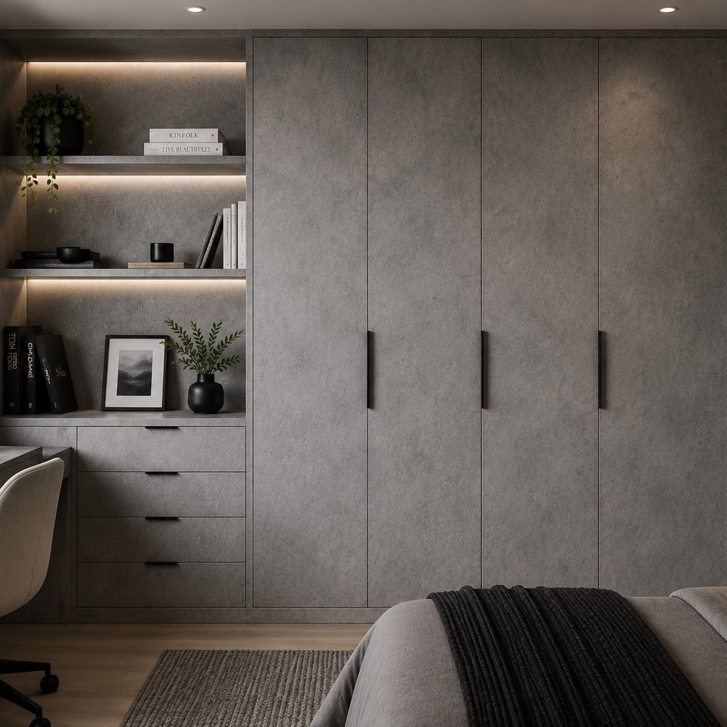 18mm Finsa Special Textured Cemento Melamine Faced MDF 2440 x 1220mm (8' x 4') FSC® 18mm Finsa Special Textured Cemento Melamine Faced MDF 2440 x 1220mm (8' x 4') FSC®