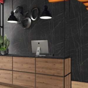 Egger F206 ST9 Black Pietra Grigia Faced Chipboard 3