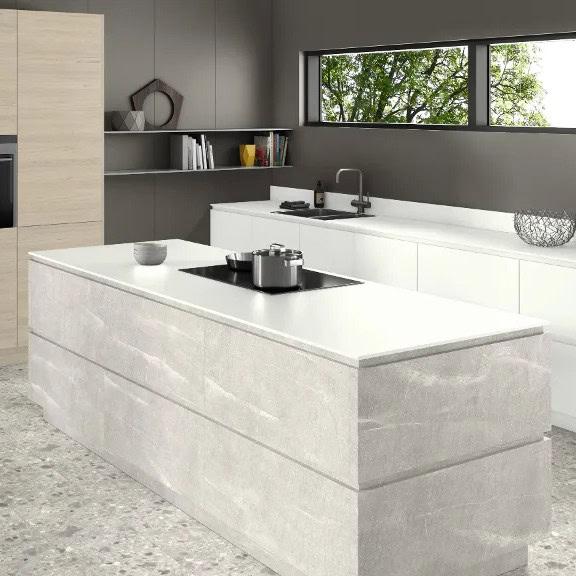 18mm Egger F243 ST76 Light Grey Candela Marble Melamine Faced Chipboard 2800 x 2070mm 18mm Egger F243 ST76 Light Grey Candela Marble Melamine Faced Chipboard 2800 x 2070mm