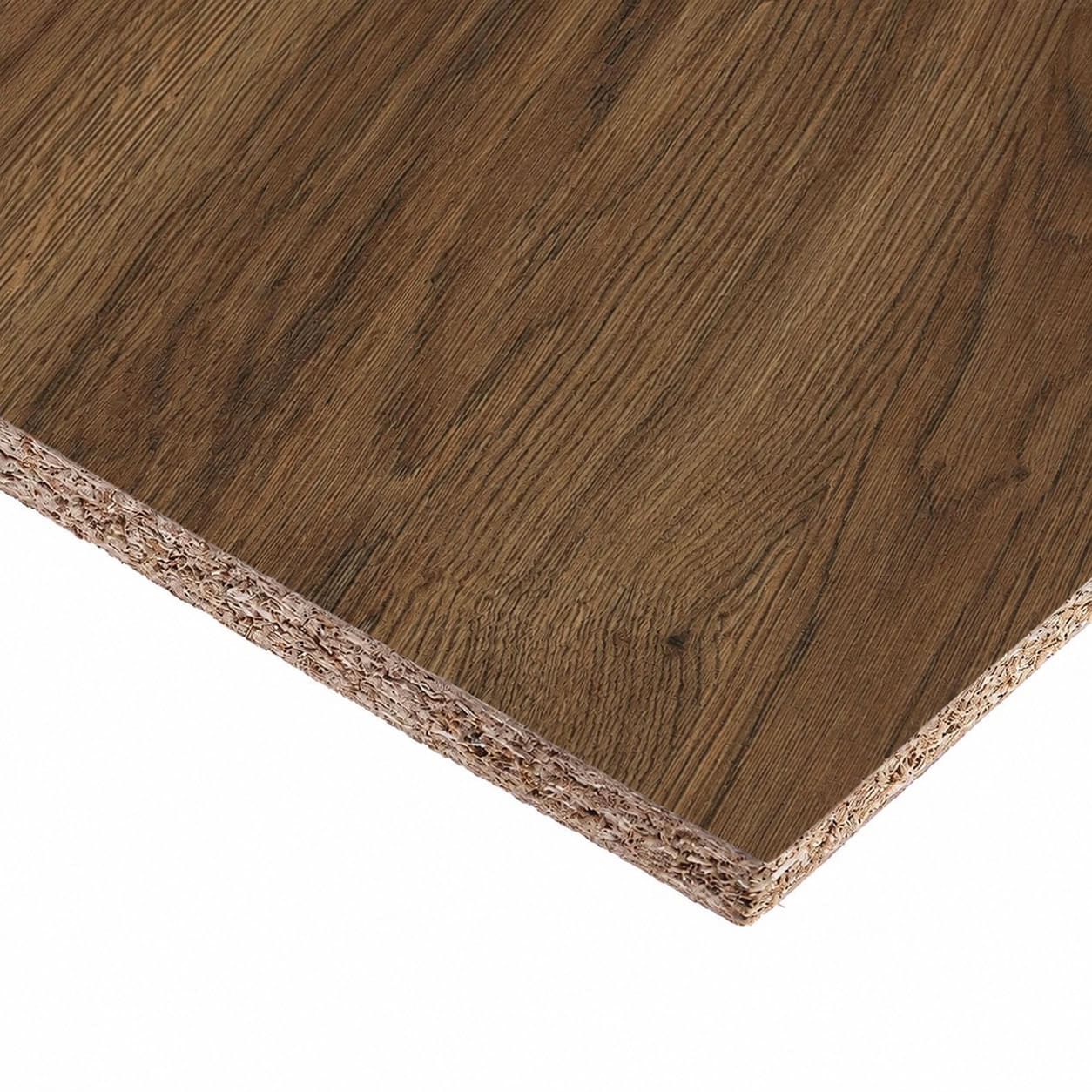 18mm Egger H3154 ST36 Dark Brown Charleston Oak Melamine Faced Chipboard 2800 x 2070mm 18mm Egger H3154 ST36 Dark Brown Charleston Oak Melamine Faced Chipboard 2800 x 2070mm