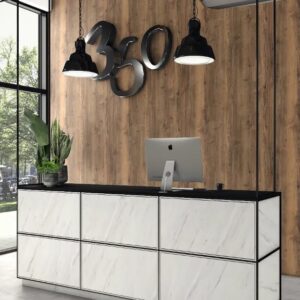 Home Egger H3176 ST37 Pewter Halifax Oak Melamine Faced Chipboard 2