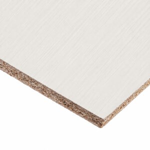 18mm Egger H3195 ST19 White Fineline Melamine Faced Chipboard 2800 x 2070mm