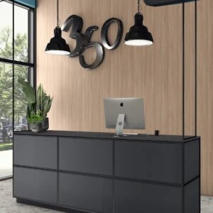 Egger U968 TM Carbon Grey Lacquered Melamine Faced Chipboard 1