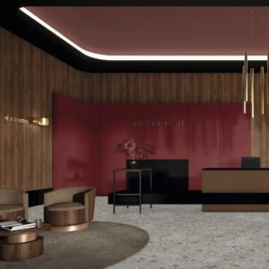 Home 19mm Egger U399 PM Garnet Red Lacquered Melamine Faced Chipboard