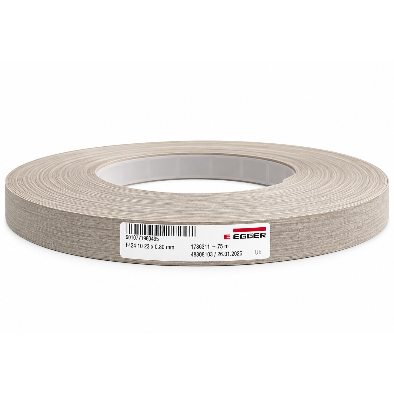 Unglued Egger ABS F424 ST10 Brown Linen Edging Tape Strip 23mm x 75m Unglued Egger ABS F424 ST10 Brown Linen Edging Tape Strip 23mm x 75m
